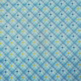 Plaid in Blue | Happy Message 30s 100% Cotton Fabric WOF 110cm-112cm